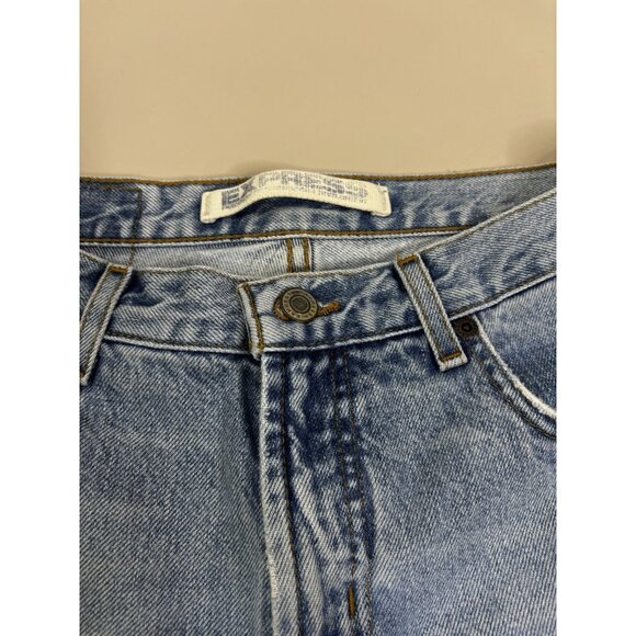 VTG Express 9/10 (Actual 30x27.5) LightWash Low Rise Flare Jeans 100% Cotton EUC - Picture 5 of 13
